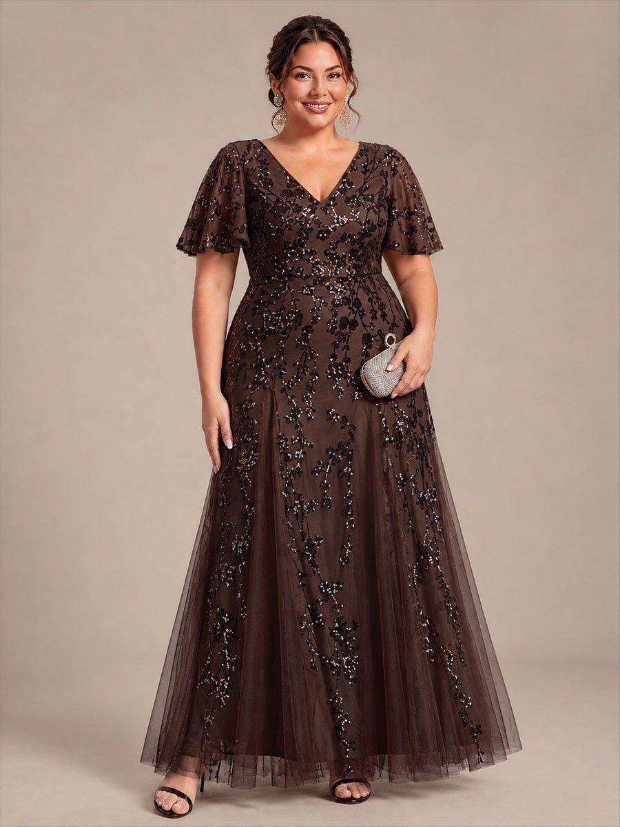 Chocolate Brown occasion dress