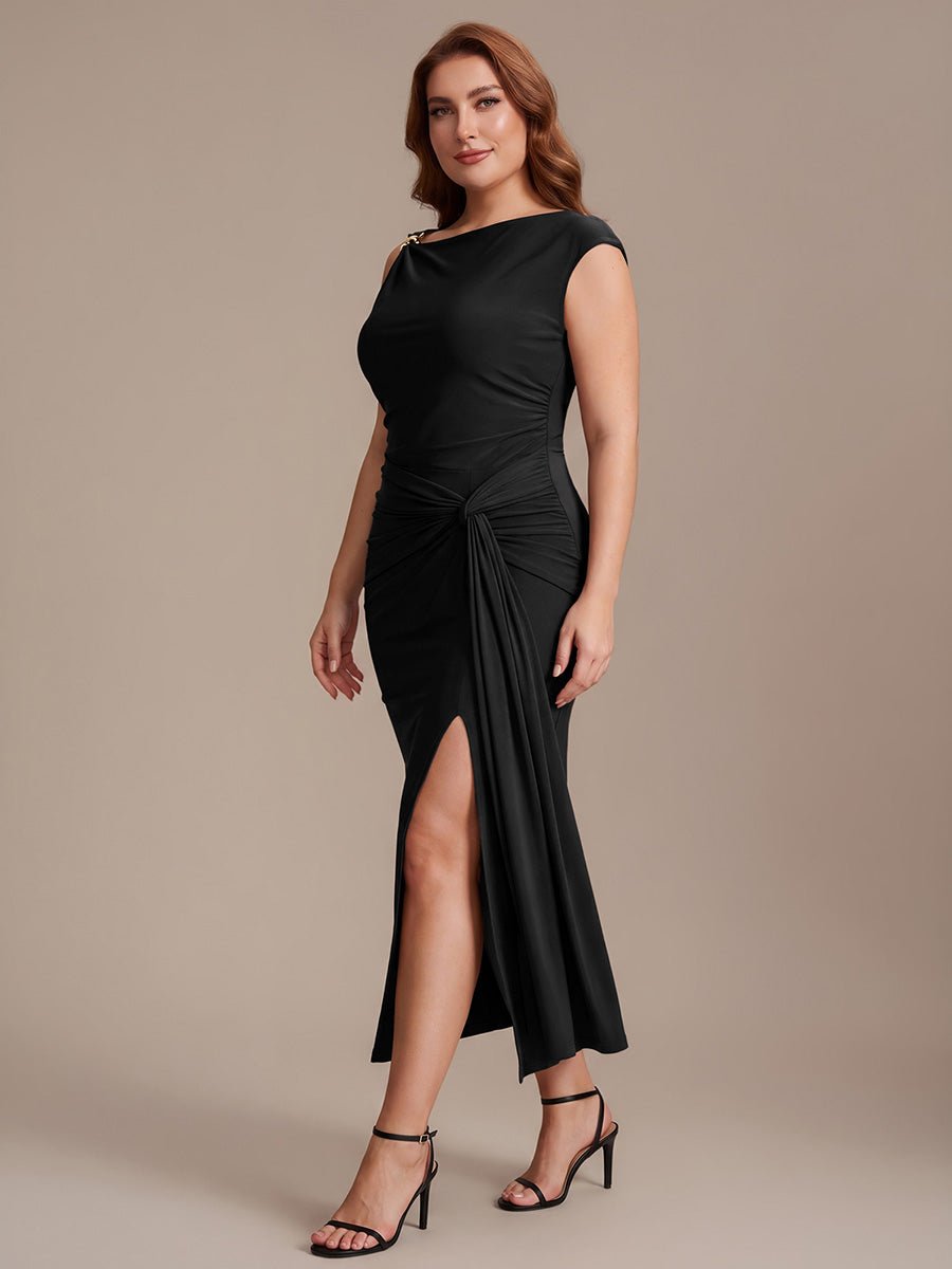 Knot Detail Knit Bodycon Skirts