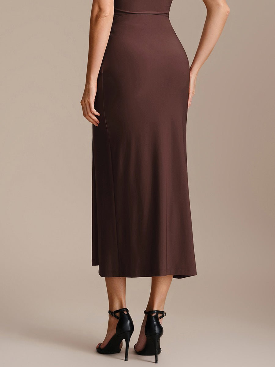 Knot Detail Knit Bodycon Skirts